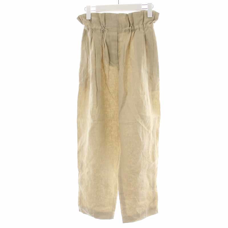  Acne s Today oz Acne Studios 19SS long pants high waist linen flax 32 XXS beige /YI1 lady's 