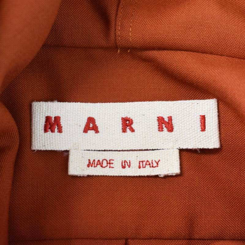  Marni MARNI 23AW Nerof- dead рубашка балка nto длинный рукав шерсть 48 orange CUMU0195A3TW839 мужской 