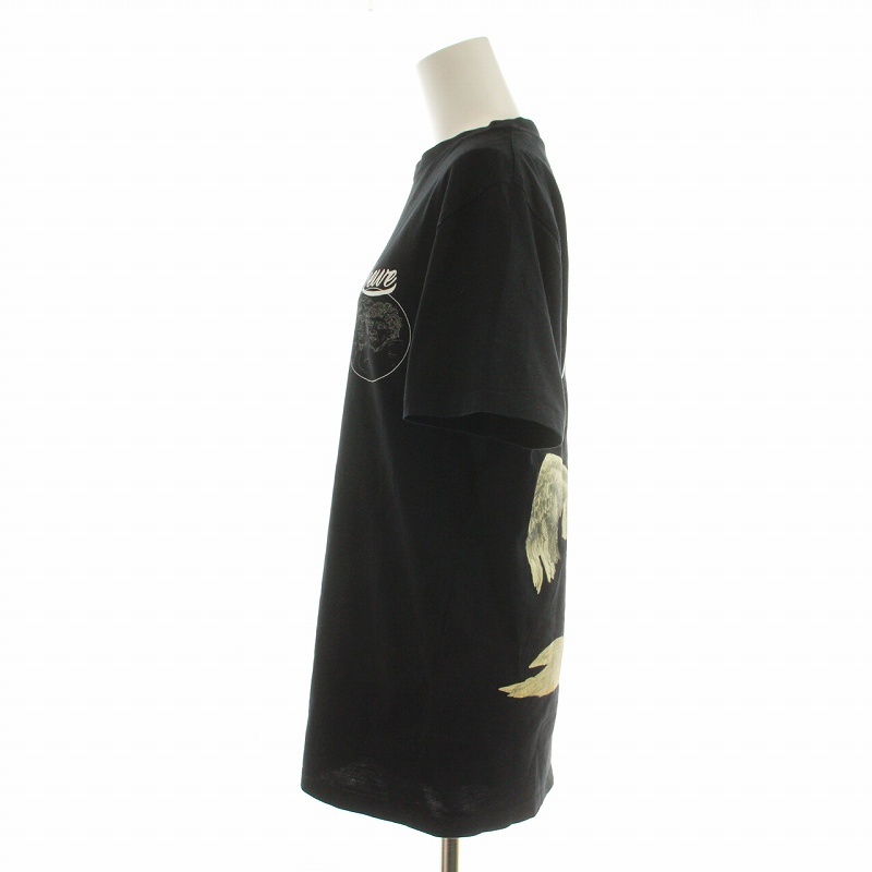  Loewe LOEWE футболка трикотаж с коротким рукавом сумка принт Logo принт BIRD bird M чёрный черный #GY18 /MQ женский 