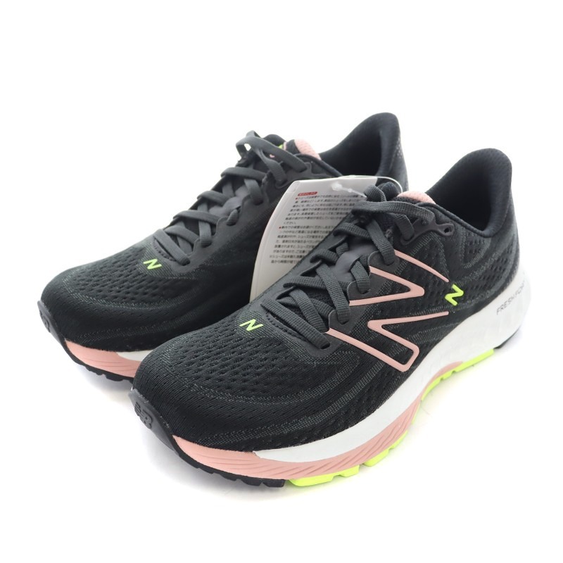 未使用品 ニューバランス NEW BALANCE W880Y13 Fresh Foam X 880 v13 ランニングシューズ スニーカー ローカット US5.5 22.5cm 黒 ブラック_画像2