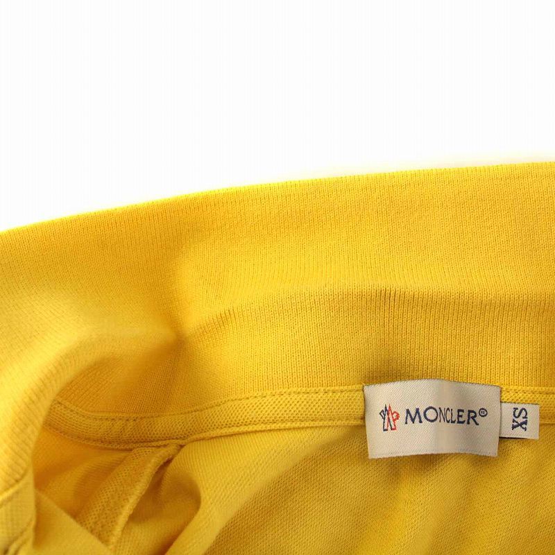 モンクレール MONCLER ポロシャツ POLO SENZA MANICHE ノースリーブ レース XS 黄色 イエロー /YM レディース_画像5
