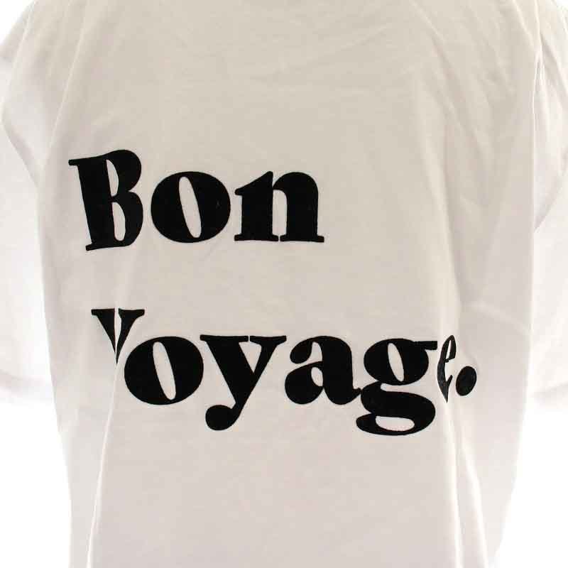 トゥモローランド TOMORROWLAND Les Petits Basics Tシャツ カットソー 半袖 クルーネック ロゴ XS 白 ホワイト 黒 ブラックの画像7
