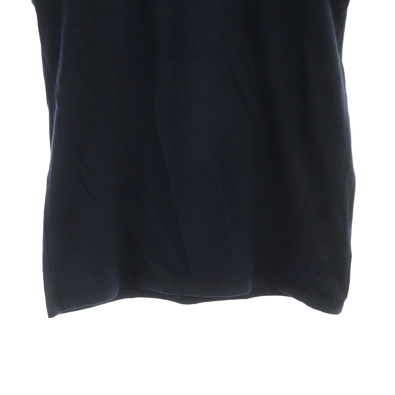  Ined INED Basic French cut and sewn футболка French рукав одноцветный хлопок 9 темно-синий темно-синий /NR #OS женский 