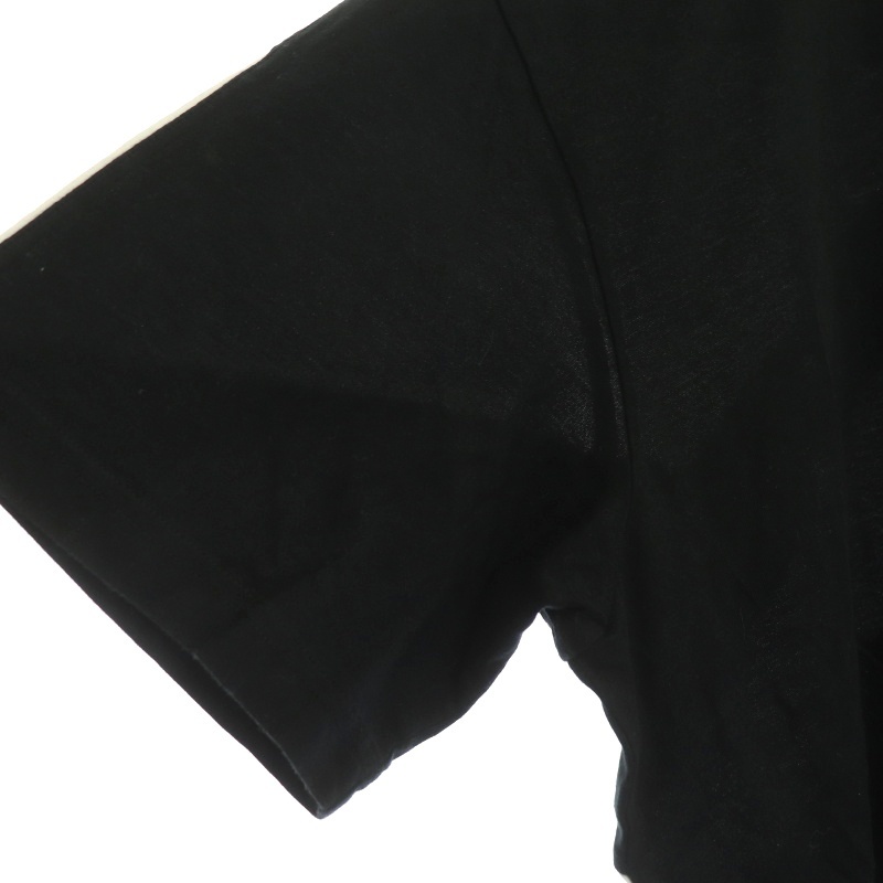 リーボック Reebok × EightyOne Short Sleeve Vector Tシャツ カットソー 半袖 ロゴ コットン L 黒 白 ブラックホワイト_画像6