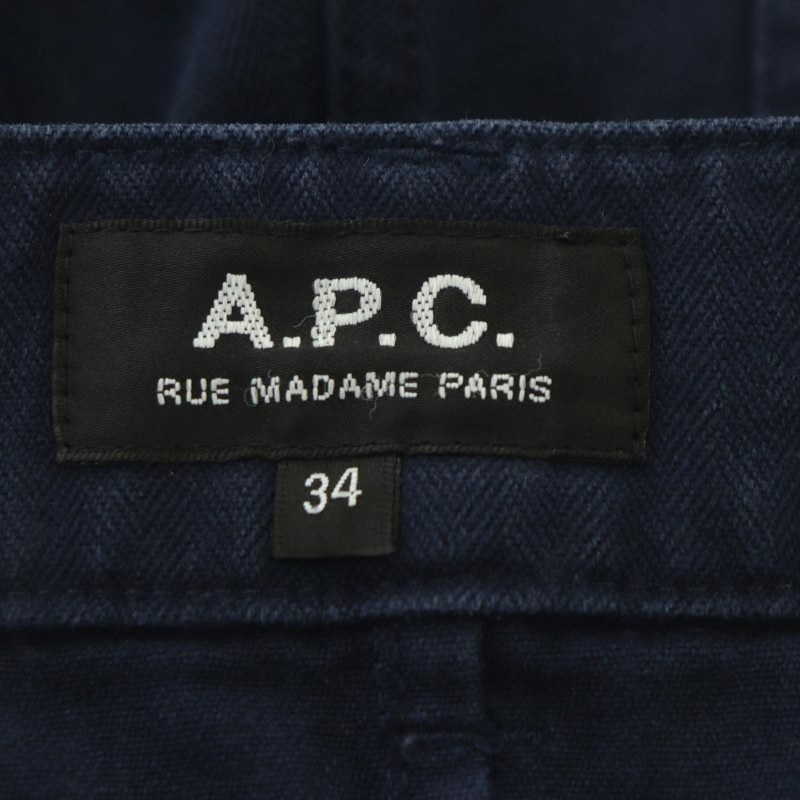  A.P.C. A.P.C. шорты молния fly хлопок 34 темно-синий темно-синий /NR #OS женский 