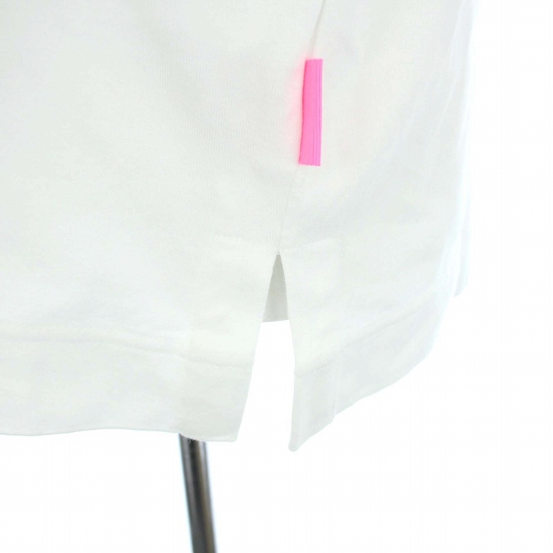 トーマスマグパイ THOMAS MAGPIE Tシャツ カットソー プリント ロゴ 38 M 白 ホワイト ピンク /TK レディース_画像8