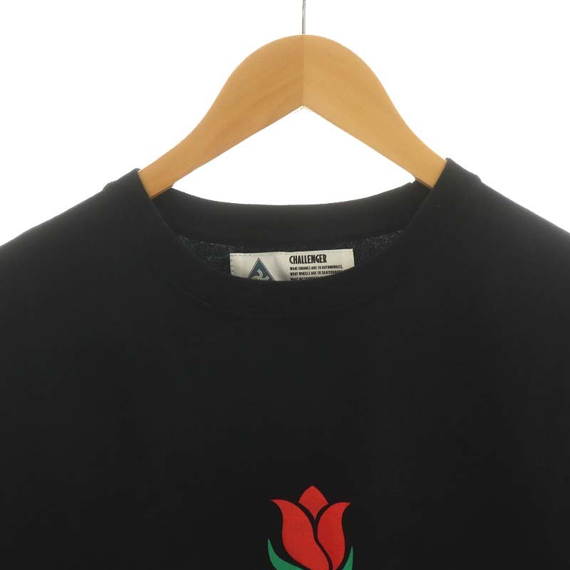 未使用品 チャレンジャー CHALLENGER DOWNHILL TEE Tシャツ カットソー 半袖 L 黒 ブラック CLG-TS 023-025 /AN17 メンズ_画像4