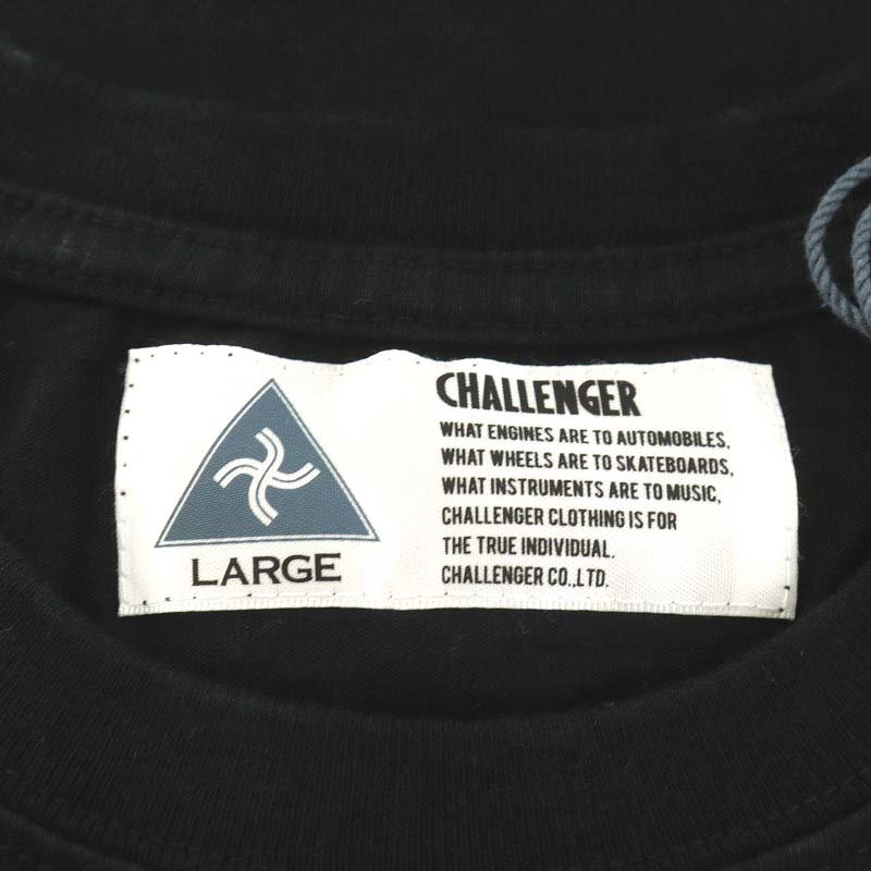 未使用品 チャレンジャー CHALLENGER DOWNHILL TEE Tシャツ カットソー 半袖 L 黒 ブラック CLG-TS 023-025 /AN17 メンズ_画像3