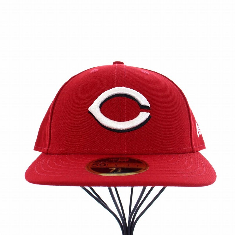 ニューエラ NEW ERA 59FIFTY MLBオンフィールド シンシナティ・レッズ ホーム ベースボールキャップ 野球帽 61.5cm 赤 レッド /KH メンズ_画像2