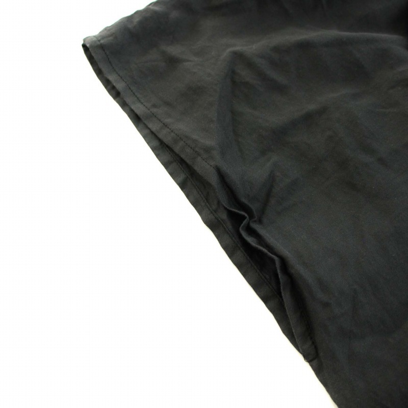 ヘンリックヴィブスコブ ジップアップジャケット ブルゾン アウター ミドル Vネック 半袖 絹混 S チャコールグレー レディース_画像7