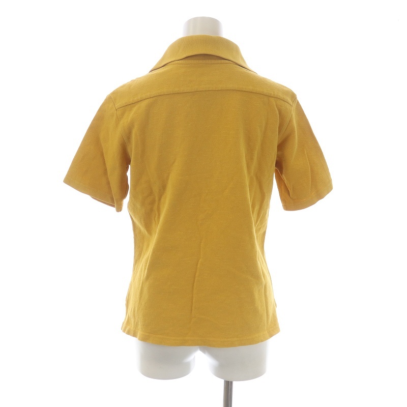 キャピタル kapital ポロシャツ 半袖 コットン 1 S マスタード 黄色 イエロー /SI20 レディース_画像2