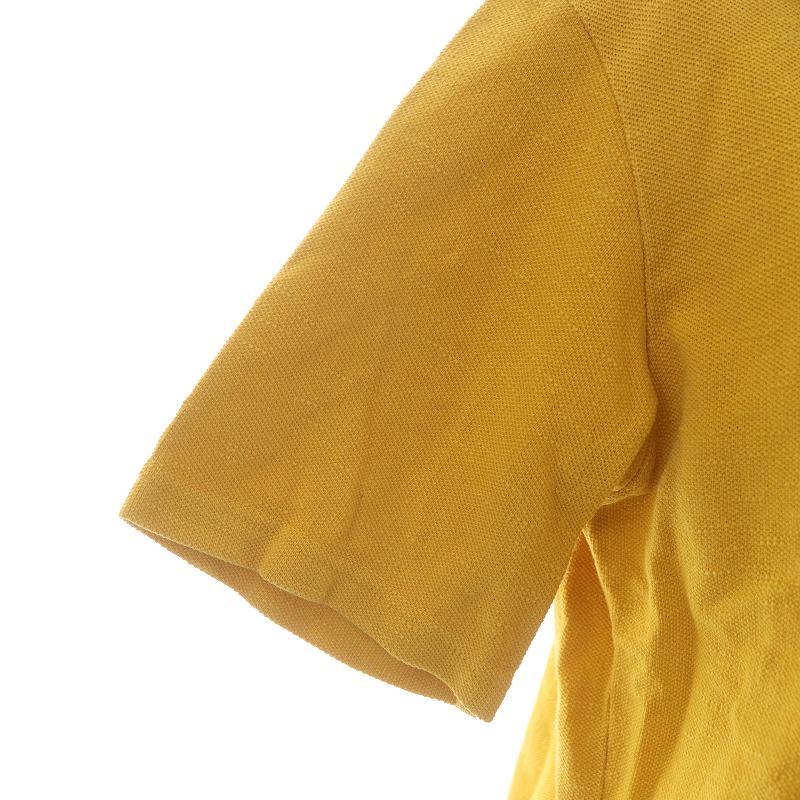 キャピタル kapital ポロシャツ 半袖 コットン 1 S マスタード 黄色 イエロー /SI20 レディース_画像5