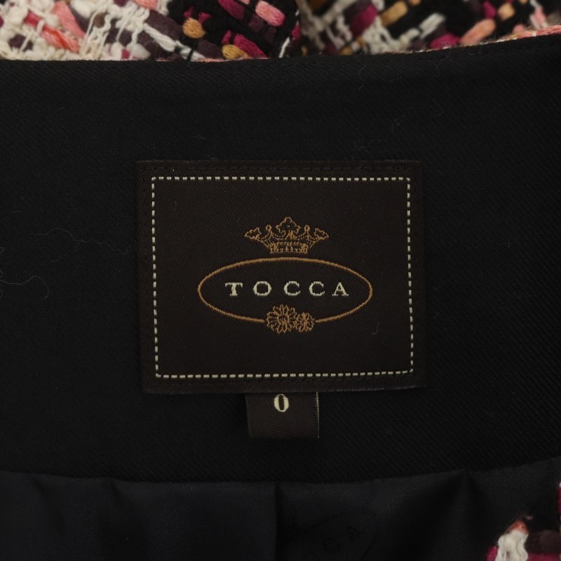  Tocca TOCCA MIROIR пальто внешний длинный твид no color общий подкладка biju- брошь 0 многоцветный /DO #OS женский 