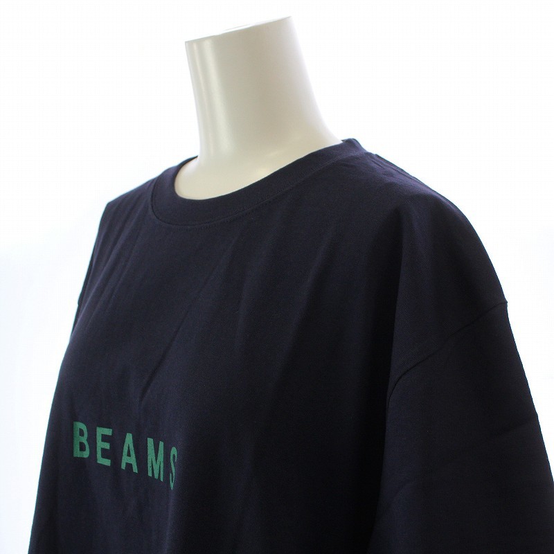 ビームス BEAMS 21SS ロゴ TEE Tシャツ カットソー 半袖 コットン L 紺 ネイビー 11085885591 /KW ■SH メンズ_画像5