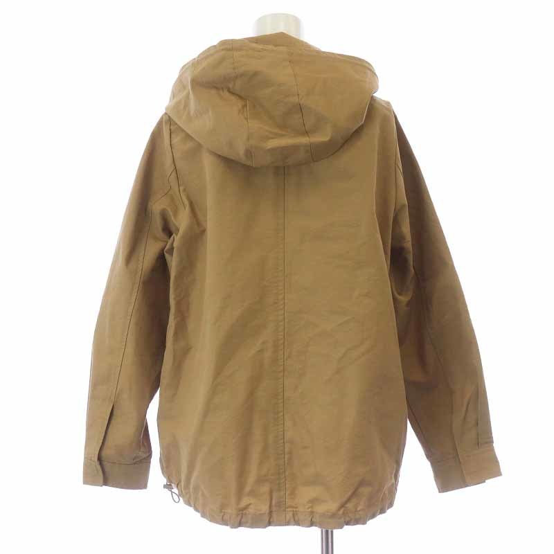  Urban Research URBAN RESEARCH Glo gran nylon f-teto Parker Zip up F beige /AT4 lady's 