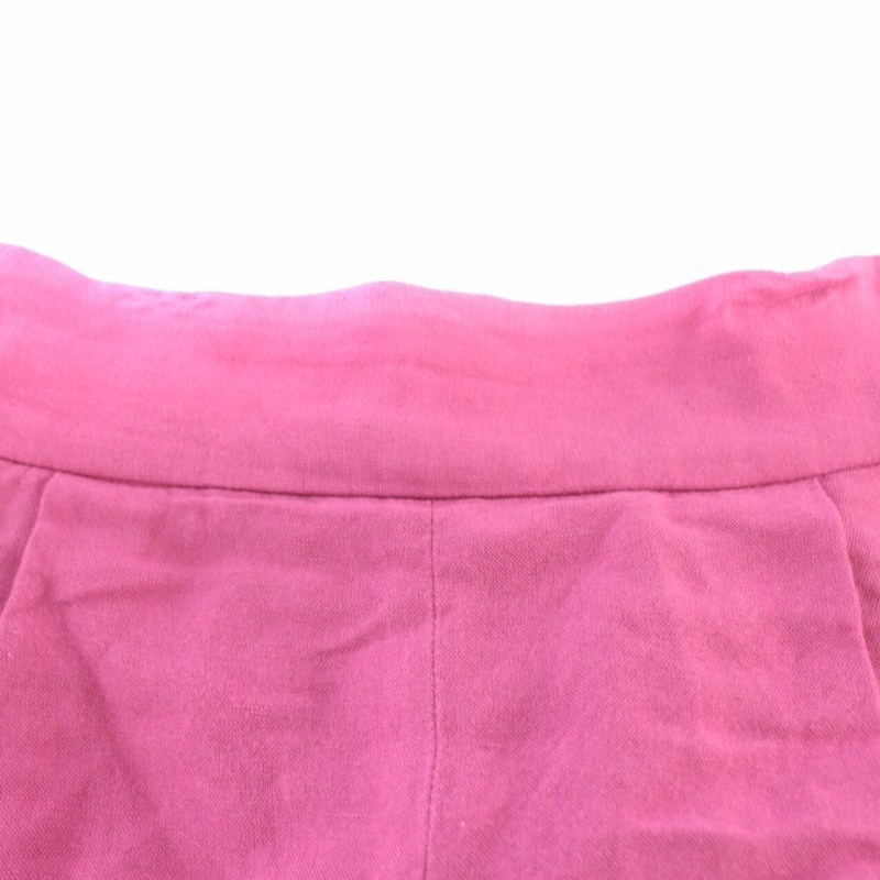  toe Be bai Agnes B To b. by agnes b. wide pants s car cho long plain flax linen40 M pink /BB lady's 