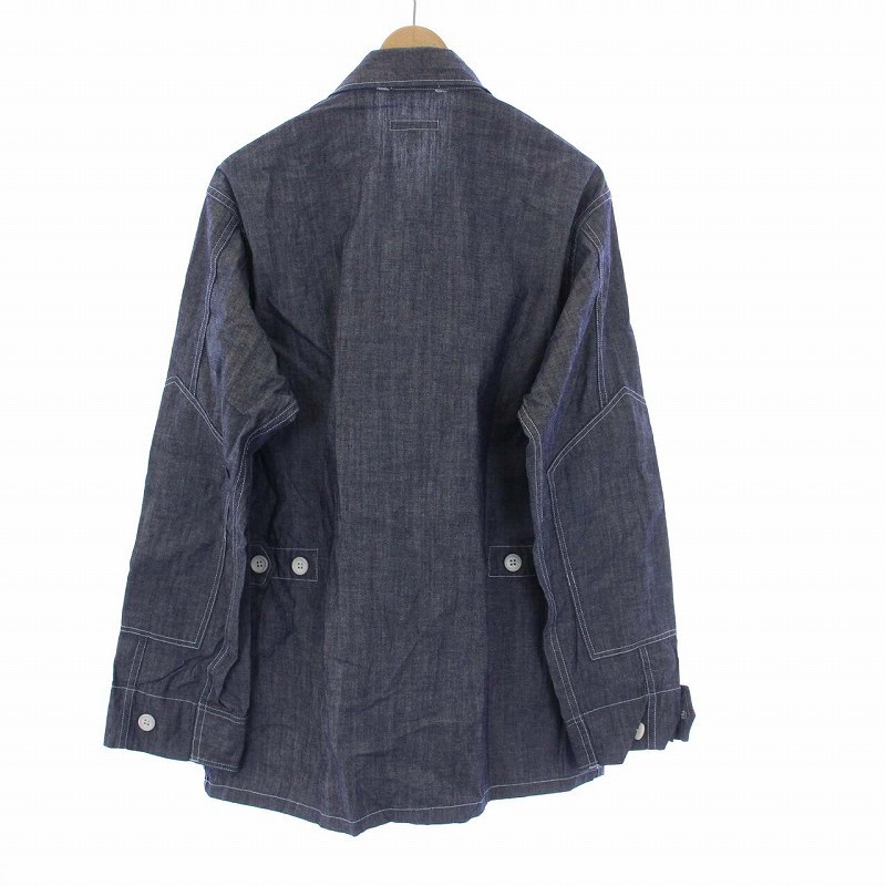 未使用品 エンジニアードガーメンツ Engineered Garments カバーオール ステンカラージャケット XS 紺 ネイビー /KH メンズ_画像2