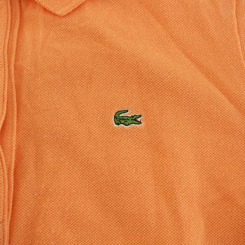 ラコステ LACOSTE ポロシャツ 半袖 鹿の子 42 XXL オレンジ /KQ レディース_画像7