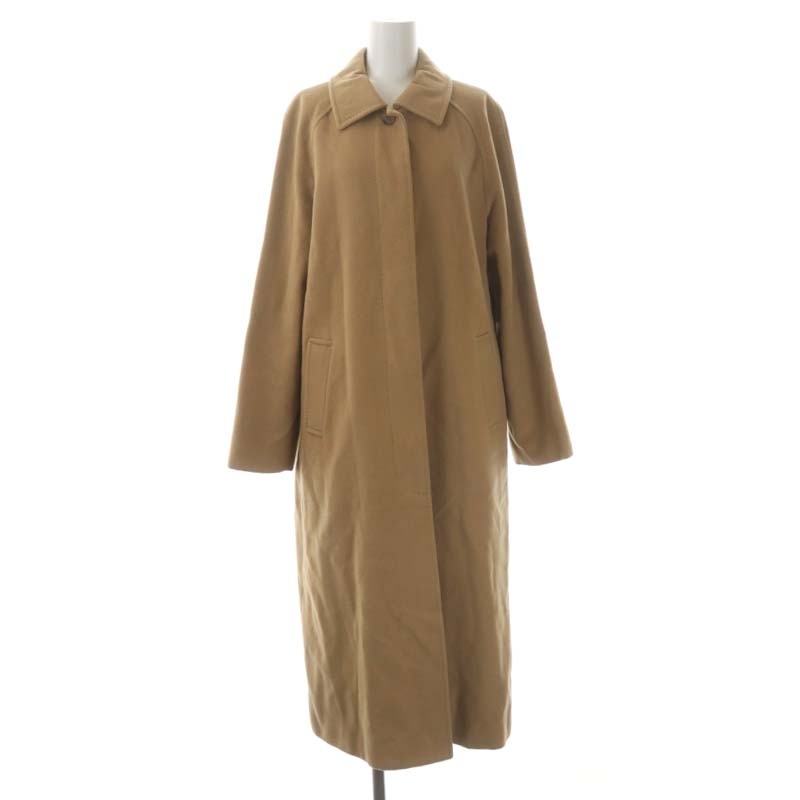  Brooks Brothers BROOKS BROTHERS wool long coat outer cashmere .11 beige /HK #OS lady's 