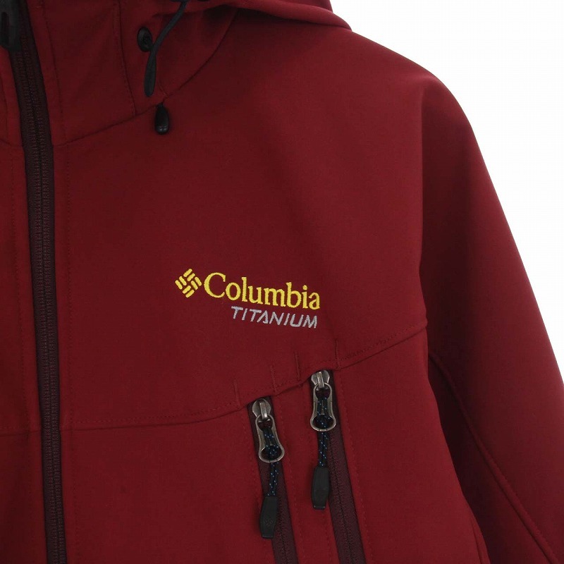 コロンビア Columbia マウンテンパーカー ジャケット ジップアップ 裏地ボア Ｌ 赤 レッド 211 PM2574 /KH メンズ
