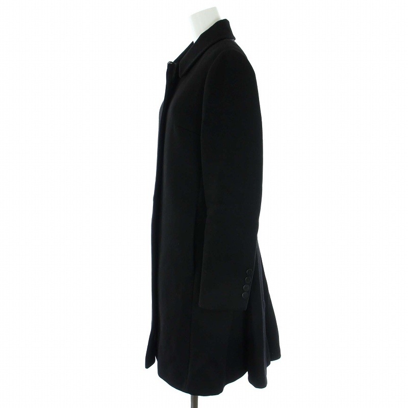  Max Mara MAX MARA пальто с отложным воротником кашемир . внешний средний длина длинный IJ38 S чёрный черный /TK женский 