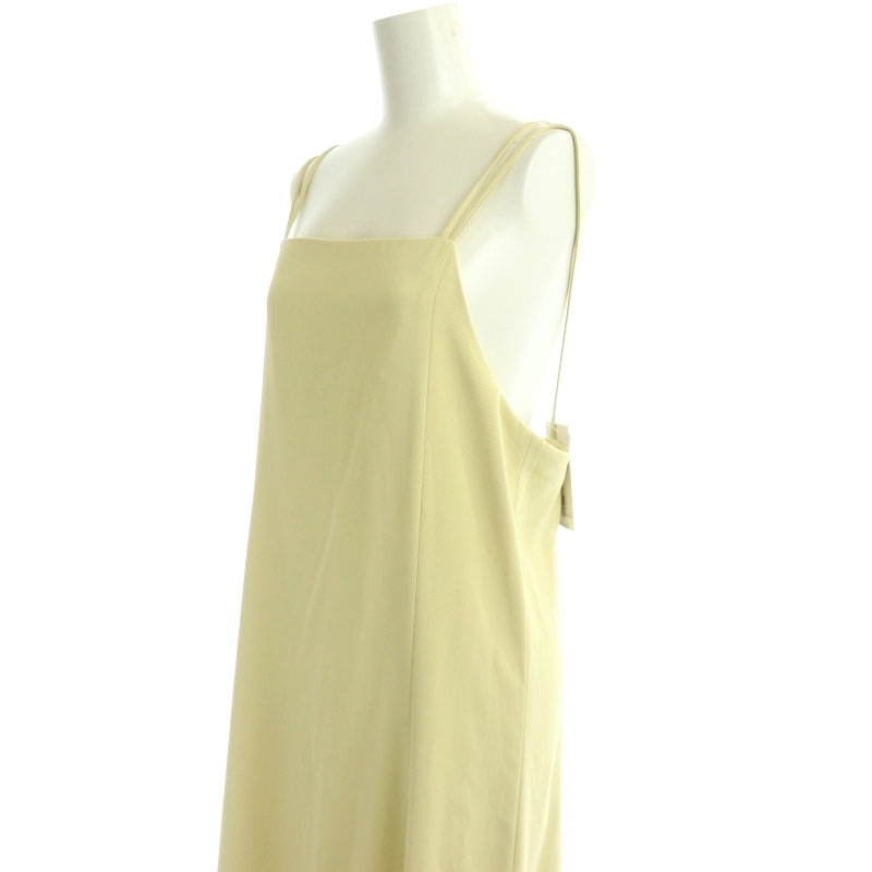  Natural Beauty Basic NATURAL BEAUTY BASIC 22SS flair Cami One-piece long plain M yellow color /NR #OS lady's 