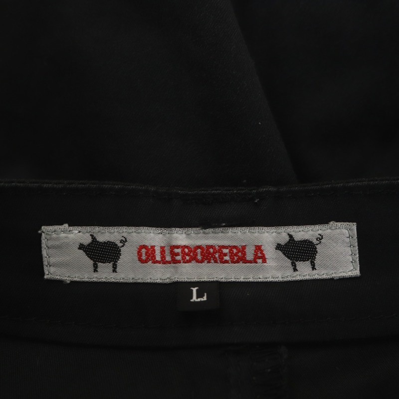 aru Velo Velo ALBEROBELLO olleborebla cropped pants embroidery chu- ruby z equipment ornament L black black /HS #OS lady's 