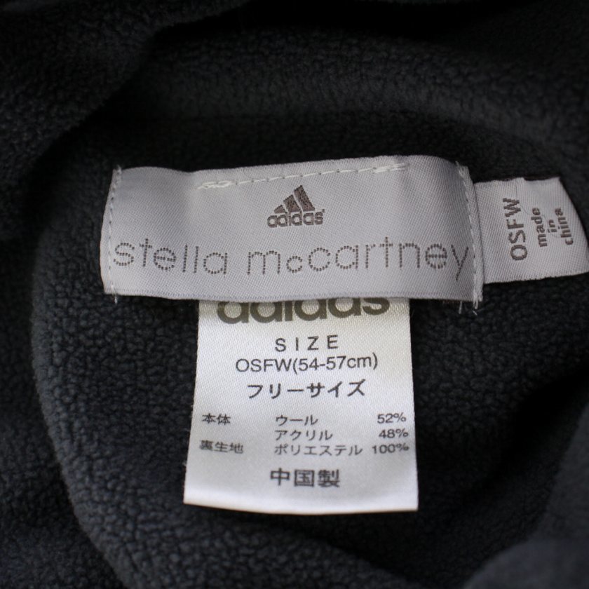 アディダス バイ ステラマッカートニー adidas by Stella McCartney ニットキャップ 帽子 ウール F 黒 ブラック /BM レディース_画像8