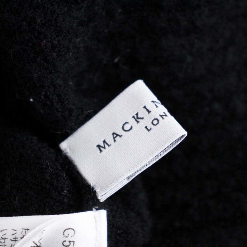  Macintosh London MACKINTOSH LONDON вязаный свитер длинный рукав с высоким воротником шерсть нейлон 38 M чёрный женский 
