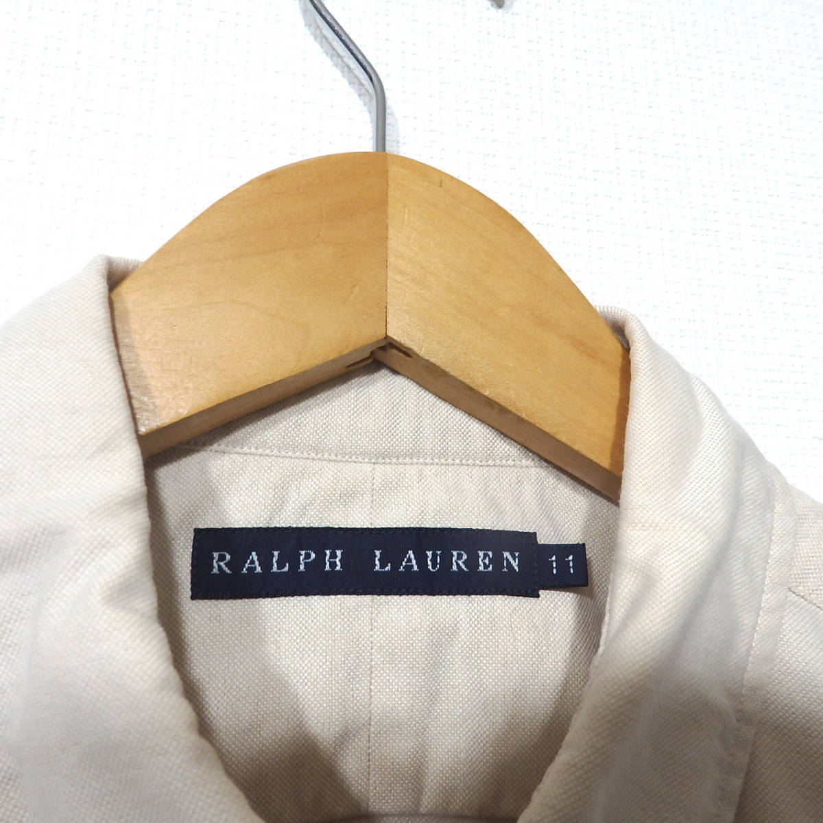 ラルフローレンオックスフォードシャツ/ベージュ WOMEN'S ラルフローレンオックスフォードシャツ/ベージュ WOMEN'S