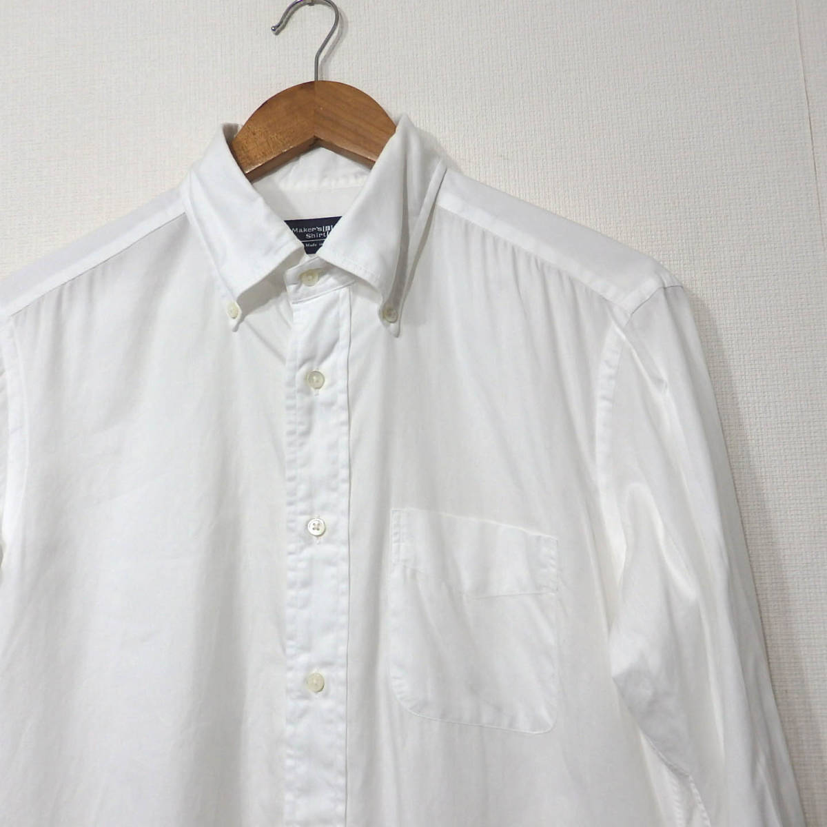 【送料無料】メーカーズシャツ鎌倉ドレスシャツ/白　　４０－８４　　日本製　MAKER'S SHIRT KAMAKURA　b008_画像2