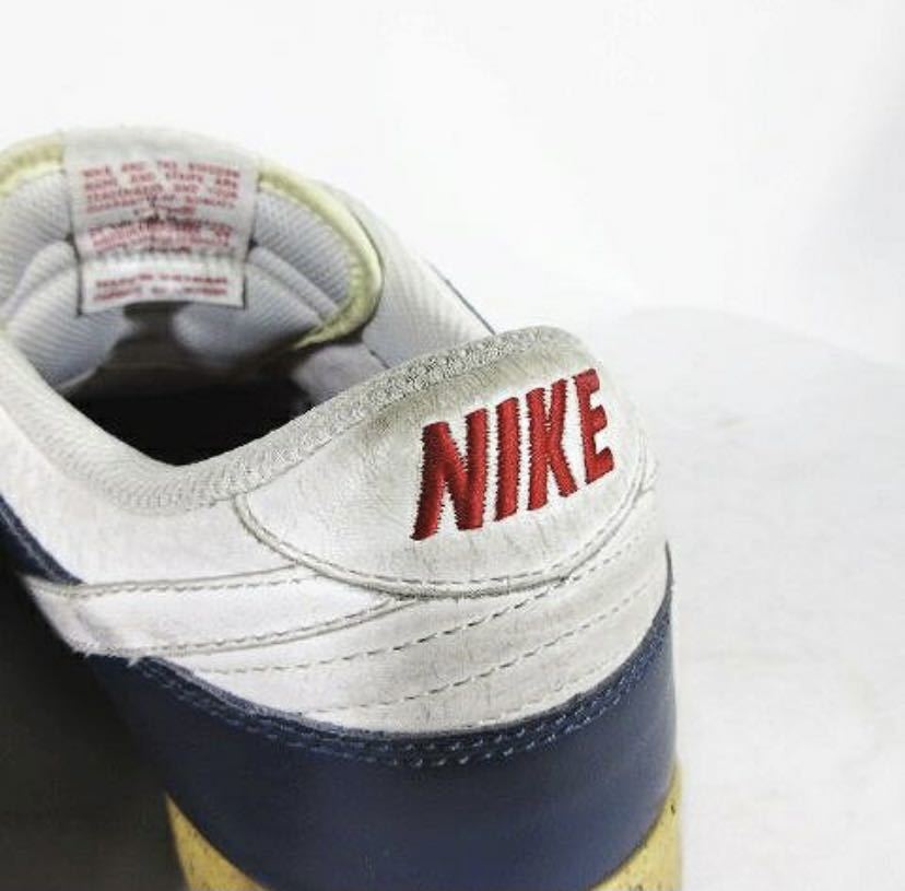 ナイキ NIKE DUNK LOW CL ダンクロー スニーカー シューズ MIDNIGHT NAVY/WHITE-VRSTY RED 318020-411 サイズ29cm ◎H11 メンズ_画像5