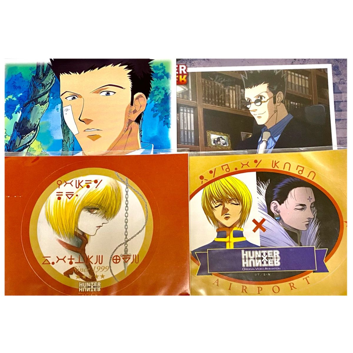 HUNTER×HUNTER 旧アニメ トラベルステッカークラピカ&クロロ HUNTER×HUNTER 旧アニメ トラベルステッカークラピカ&クロロ