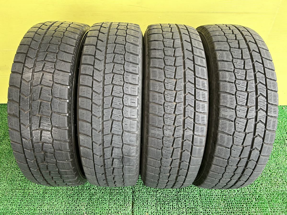 185/60R16 2019年スダットレス DUNLOP WINTER MAXX タイヤアルミセット マツダ純正4穴 PCD100ET+40 16×5.5Jハブ54mm デミオ　MAZDA2_画像2