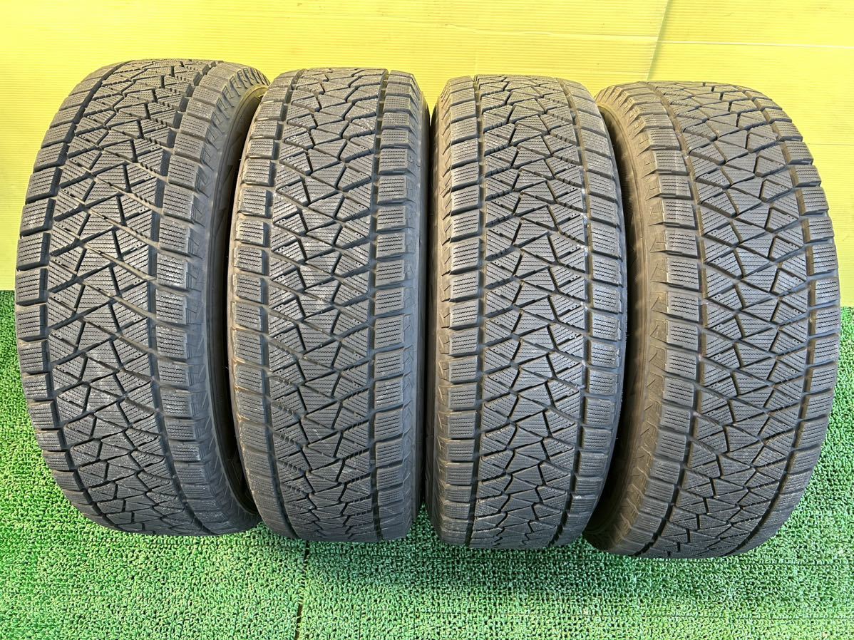 225/65R17 2018年スダットレス ブリヂストンブリザックDM-V2 タイヤアルミセット マツダ純正　5穴 PCD114.3 ET+50 17×7J ハブ67mm CX-5_画像2