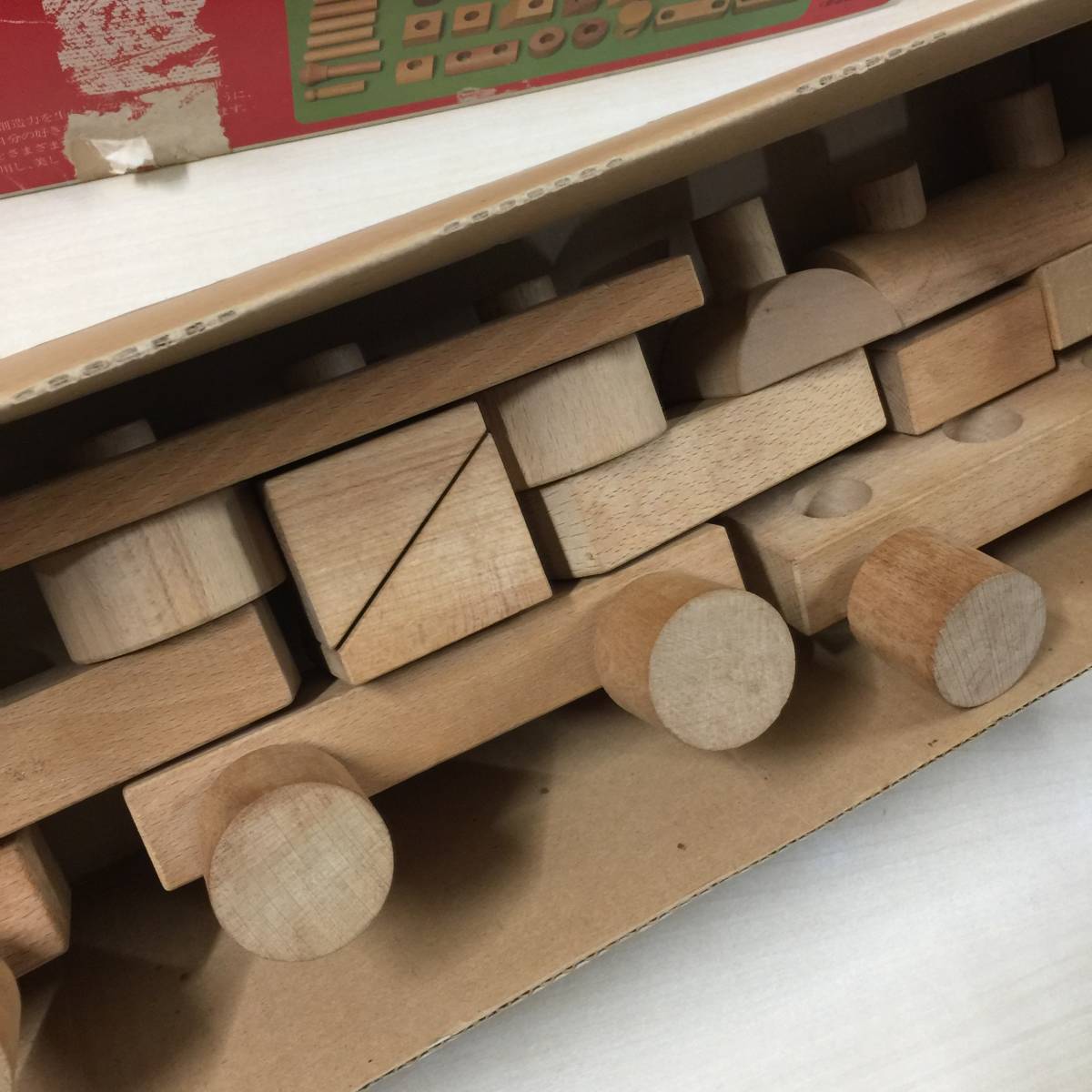 ●河合楽器 木のおもちゃ 組立 ブロック きしゃ つみき 積み木　【23/1121/10_画像5