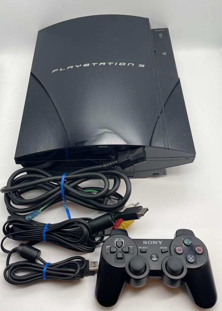 1円～ PS3 初期型 CECHB00 20GB Playstation3 通電のみ確認済み ジャンク品　_画像1