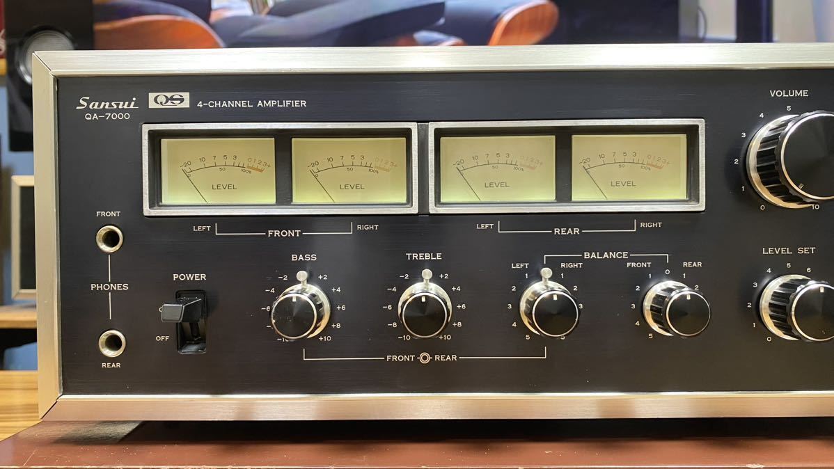 SANSUI サンスイ　QA-7000 プリメインアンプ　整備　メンテナンス品　動作良好　LED仕様_画像5