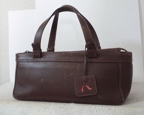  Kitamura Kitamura кожа темно-коричневый большая сумка ручная сумочка женский 