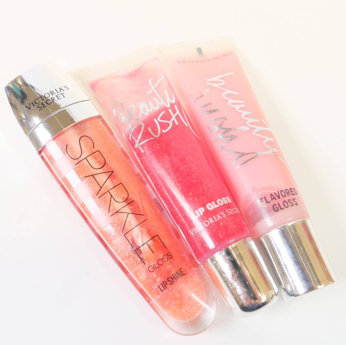  used cosme *VICTORIA\'S SECRET Victoria Secret lip gloss 3 kind set 