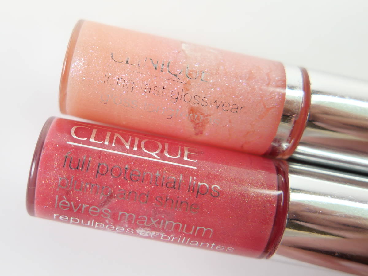  used cosme *CLINIQUE Clinique lip gloss 2 kind set 