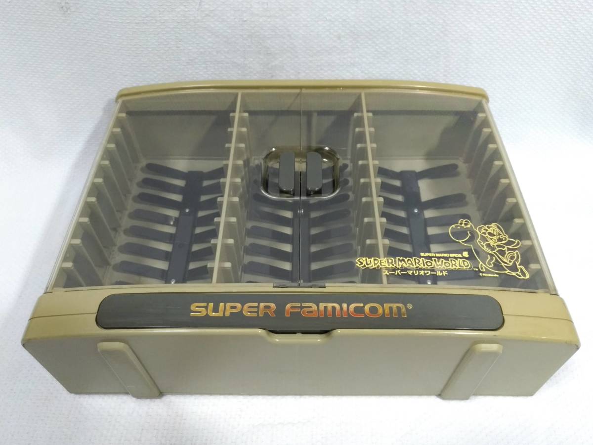 スーパーファミコン 収納ケースセット スーパーカセットラック キャリングケース スーパーマリオワールド マリオカート コレクションまとめ_スーパーカセットラック