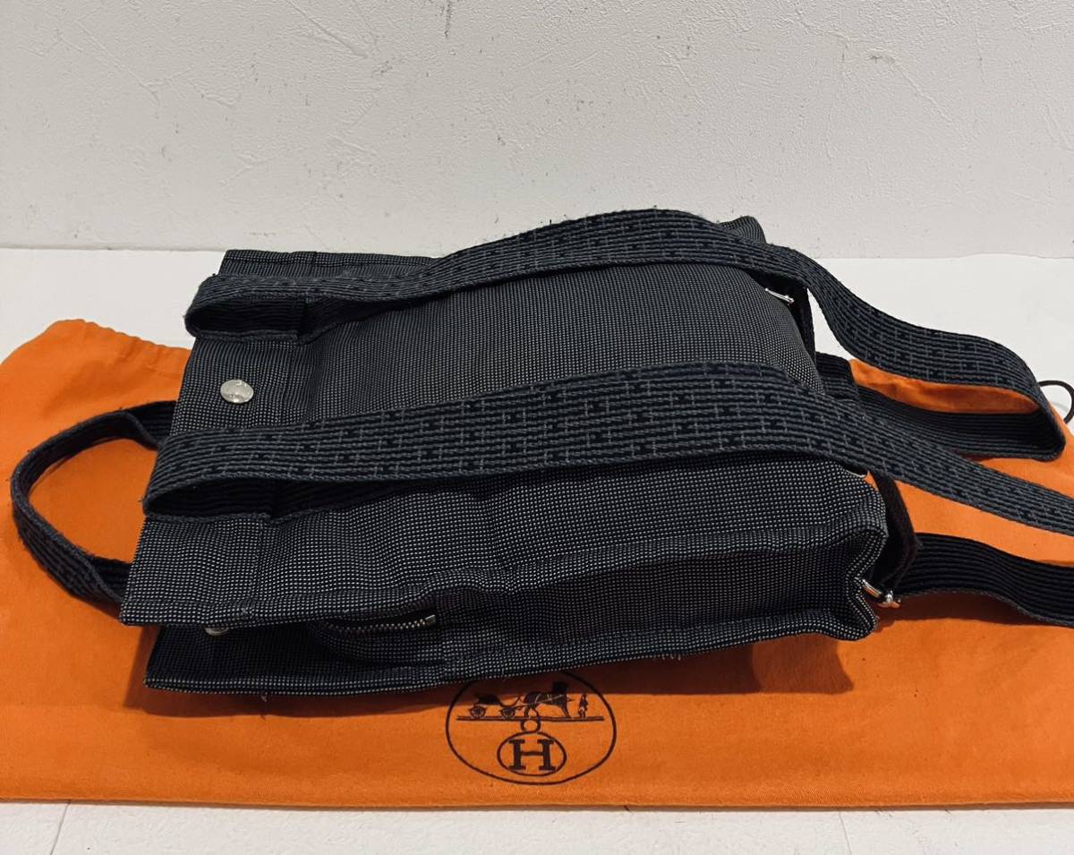 HERMES ★ 新品同様 エルメス バッグ　エールライン リュック PM 人気！ グレー_画像6