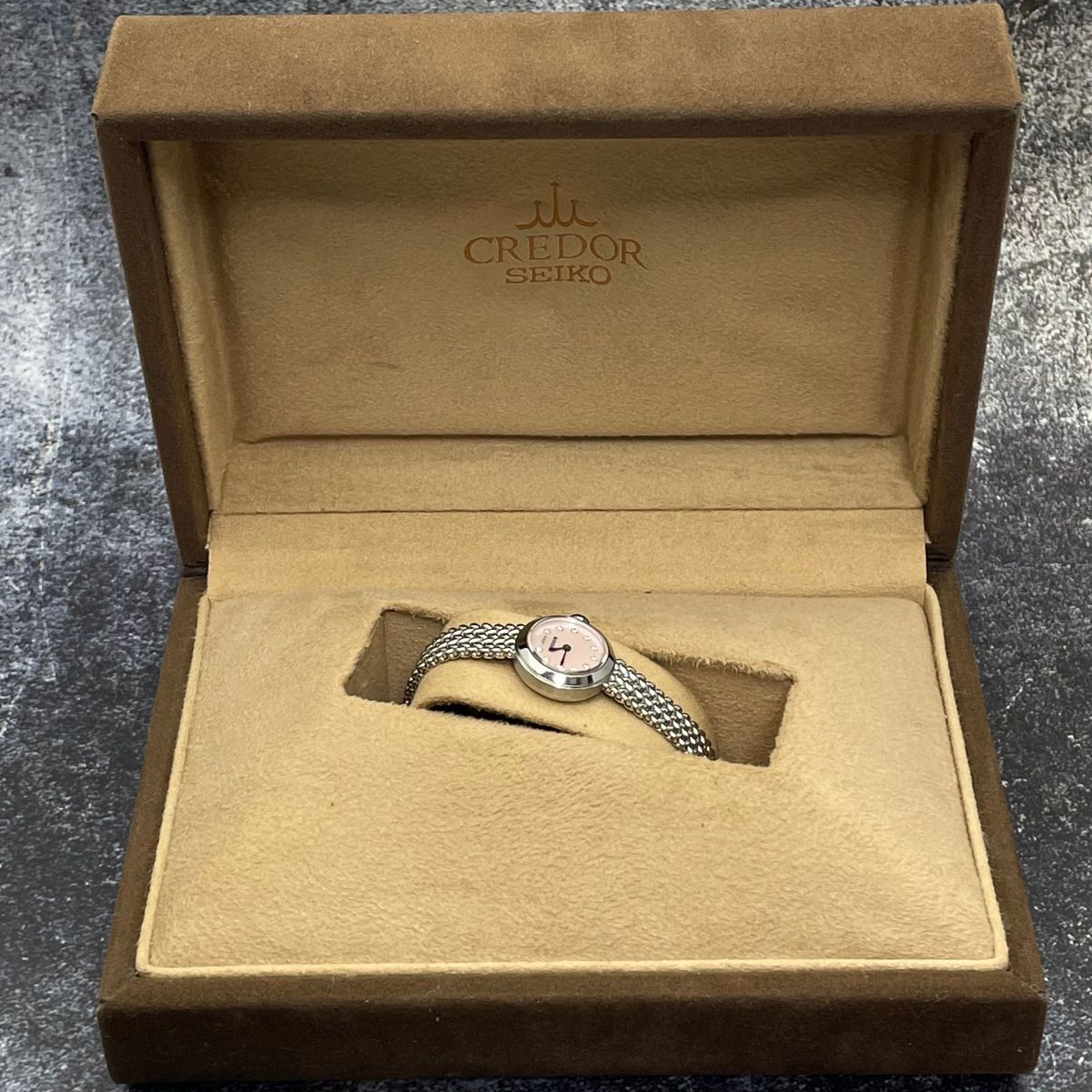 レディース腕時計 SEIKO CREDOR クレドール 11Pダイヤ シェル美 レディース腕時計 SEIKO CREDOR クレドール 11Pダイヤ シェル美