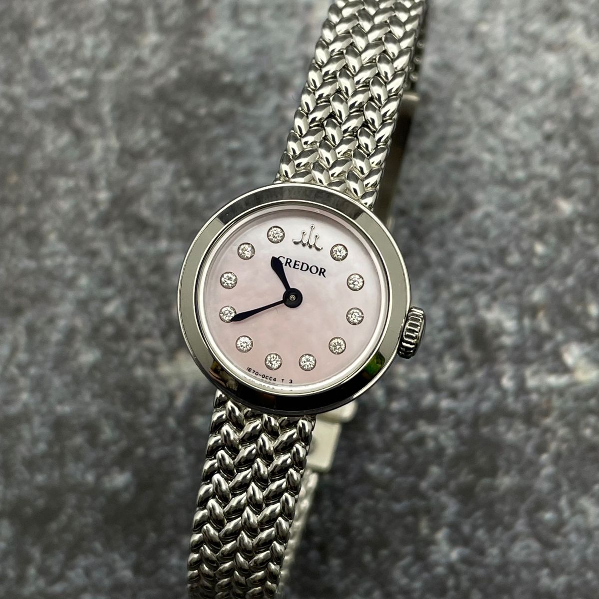 レディース腕時計 SEIKO CREDOR クレドール 11Pダイヤ シェル美 レディース腕時計 SEIKO CREDOR クレドール 11Pダイヤ シェル美