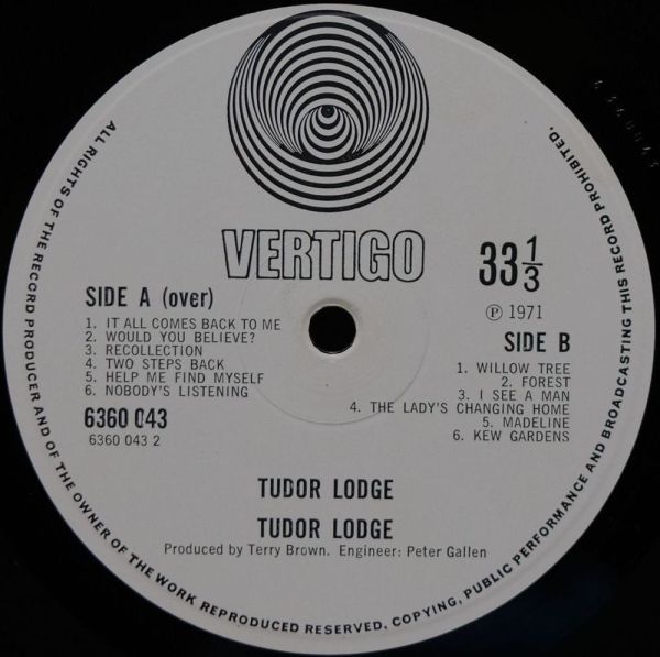 Tudor Lodge - Tudor Lodge 6360 043 UK盤 LP_画像9