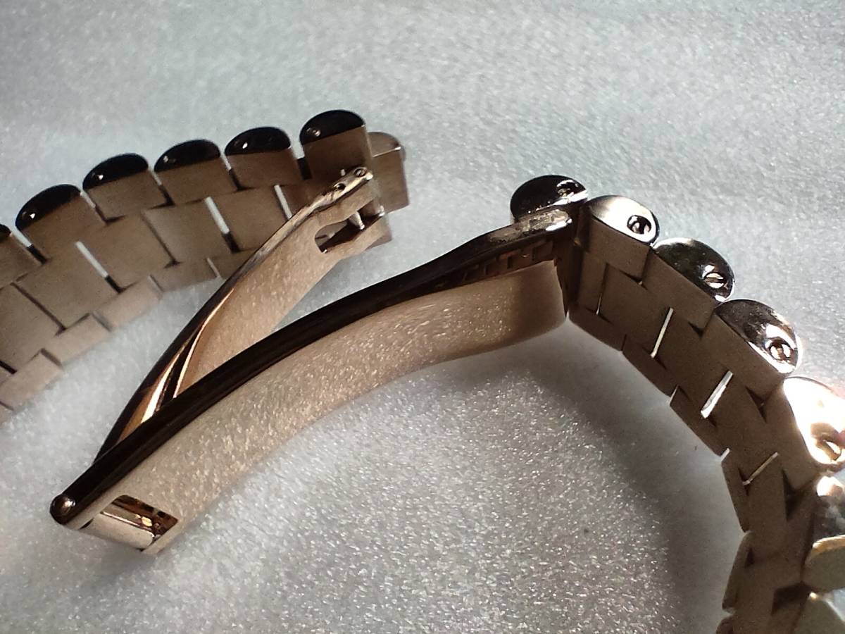 [ new goods ] wristwatch stainless steel President belt rose polish interchangeable goods 