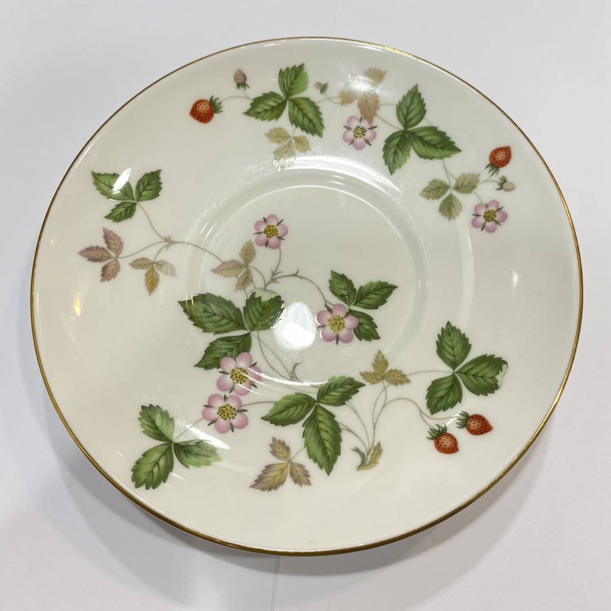 1円〜 中古品 WEDGWOOD ウェッジウッド WILD STRAWBERRY ワイルドストロベリー カップ&ソーサー 1客 洋食器 ブランド食器_画像6