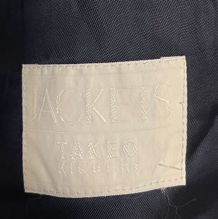 TAKEO KIKUCHI タケオキクチ テーラードジャケット ダブル 黒 2 XLウール メンズ 大きめサイズ 同梱可_画像3