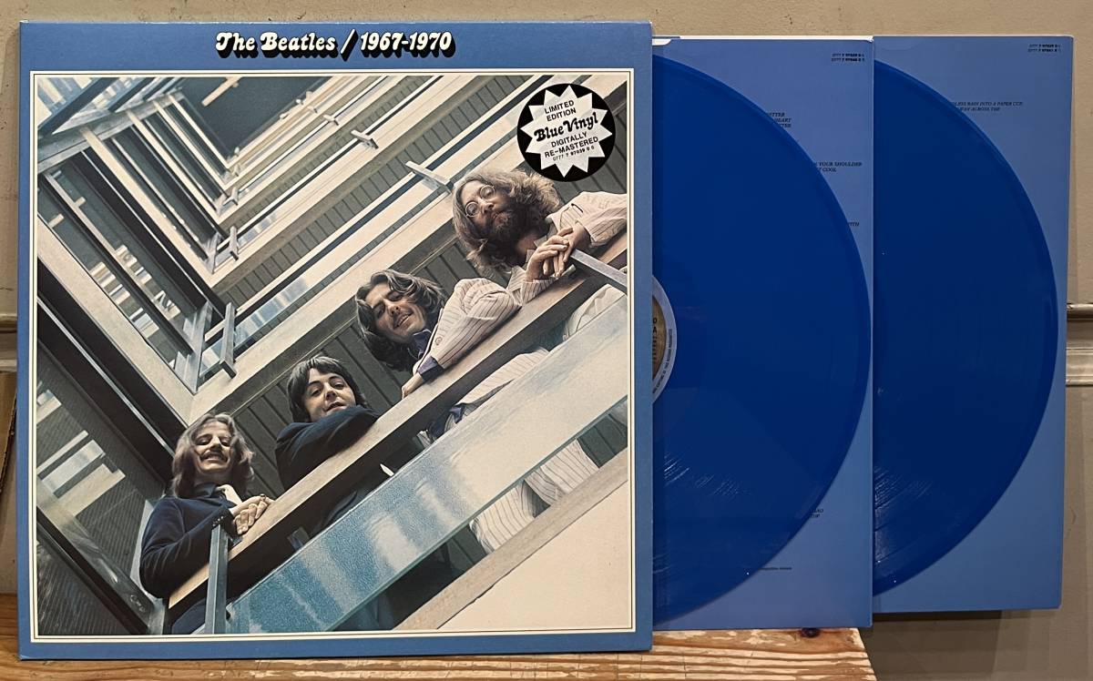 ◇希少!94年EU再発/限定盤2LP◇The Beatles ザ・ビートルズ / 1967-1970 (077779703906/PCSPP718) John Lennon◇カラー盤 (Blue)_画像1